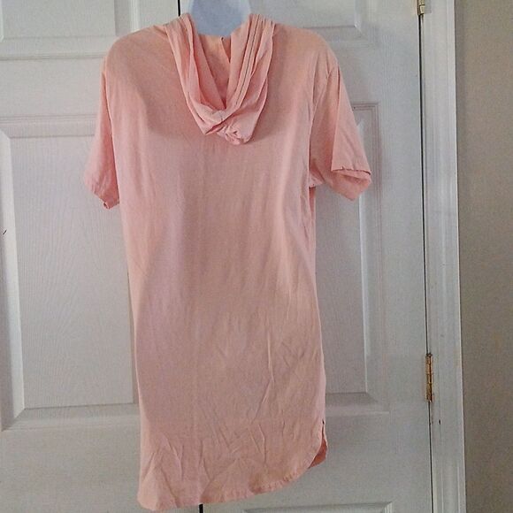 On Fire Though Shall Not Try Me Mood 24:7 lightweight hooded tunic  Sz 1X NWOT - Picture 4 of 5